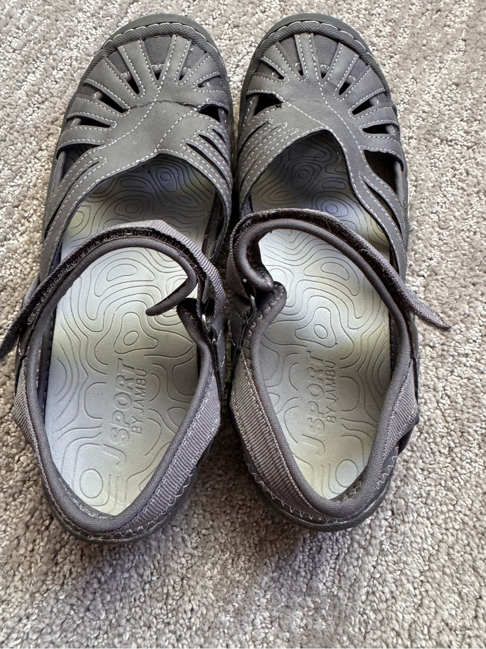 JSport by Jambu All Terra Traction Gray Sandals Size: 7.5 - Picture 5 of 7